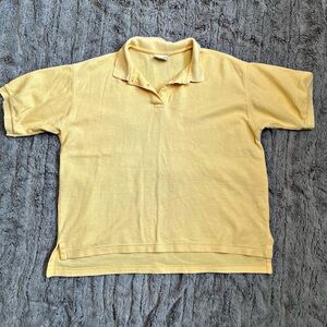 L.L. Bean Soft Yellow Polo Shirt